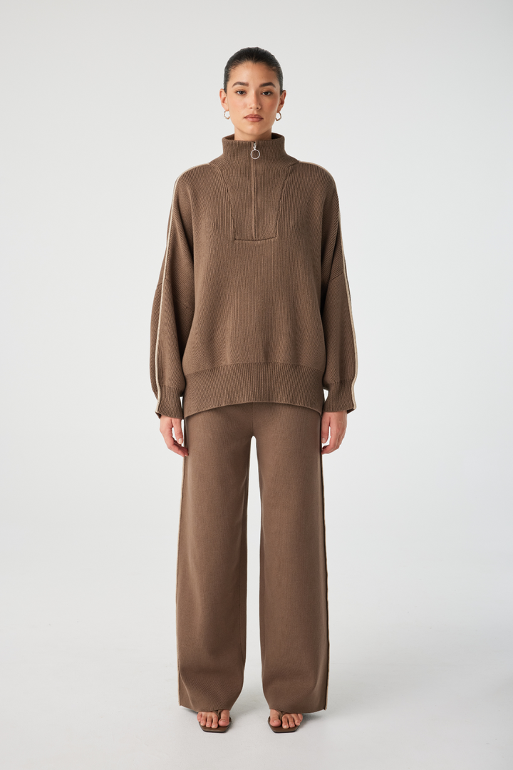 Milan Track Pant - Cacao
