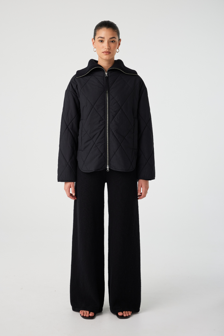 Reece Quilted Jacket - Black