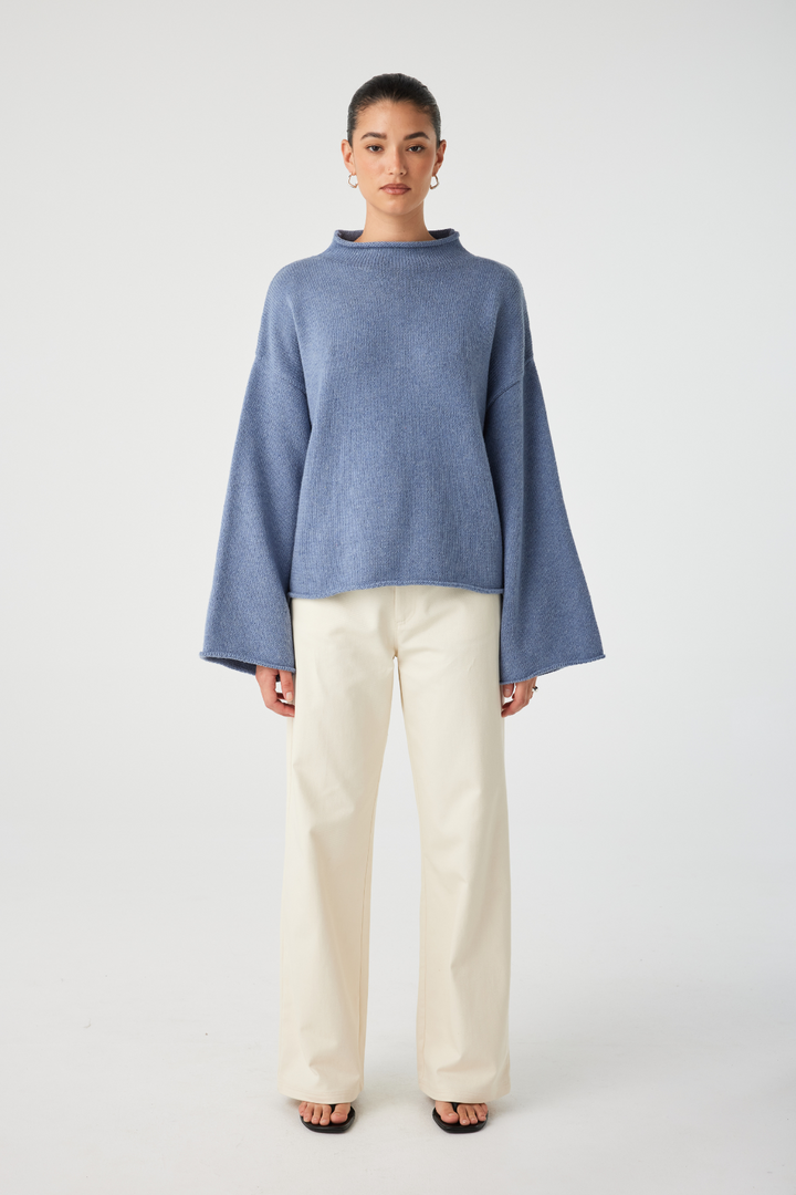 Maeve Sweater - Denim Blue