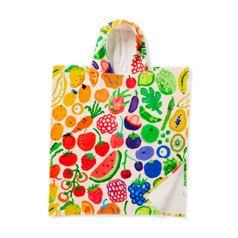 Kids Hooded Towel Eat The Rainbow