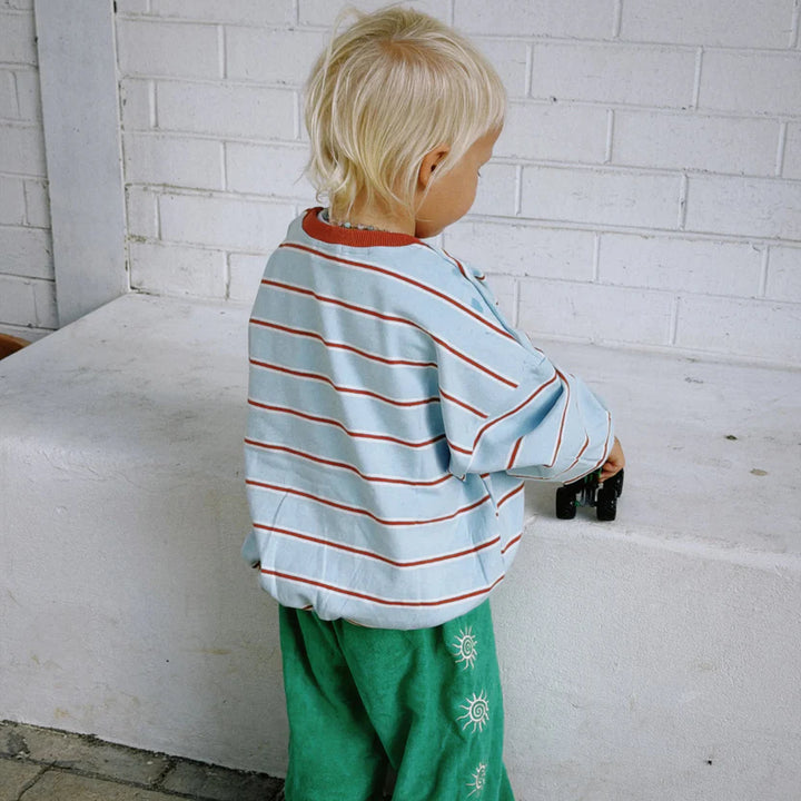 Stripe Pullover - Sky