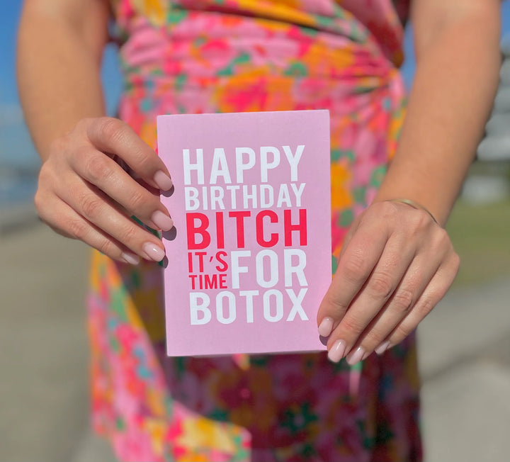 Botox Birthday Card