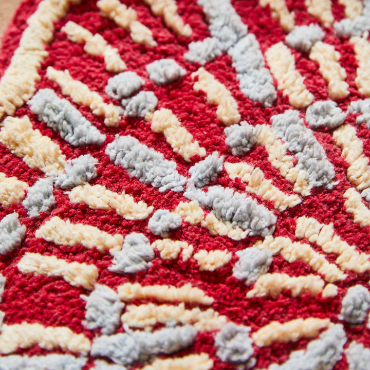 Claudelle Bath Mat - Crimson