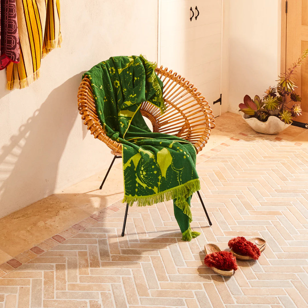 Lucia Bath Sheet - Kelp