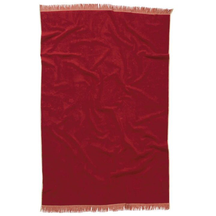 Lucia Bath Sheet - Crimson