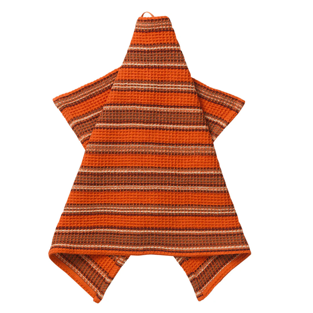Selene Stripe Tea Towel - Flame