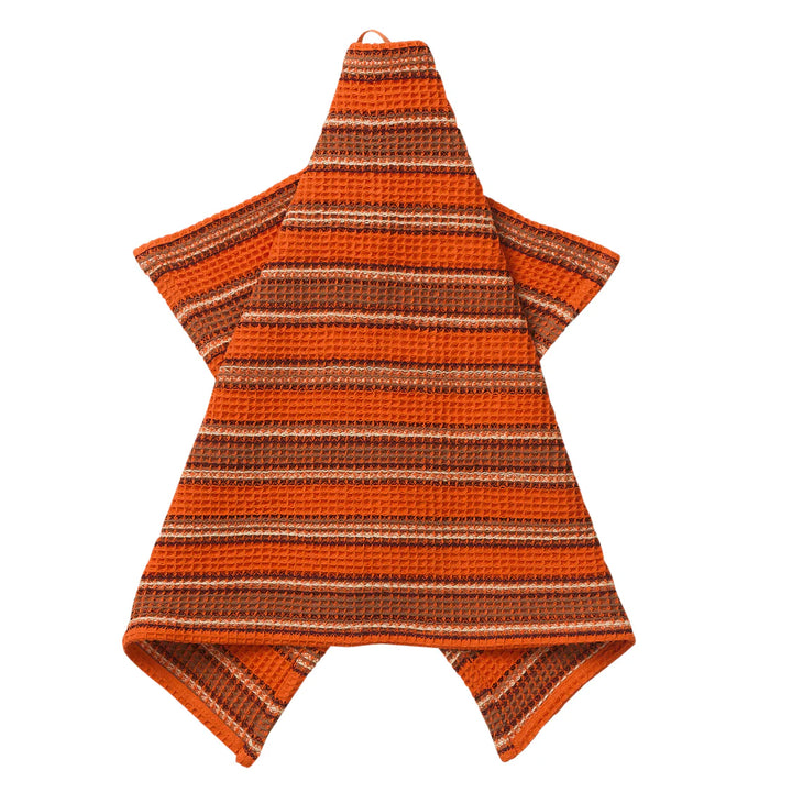 Selene Stripe Tea Towel - Flame