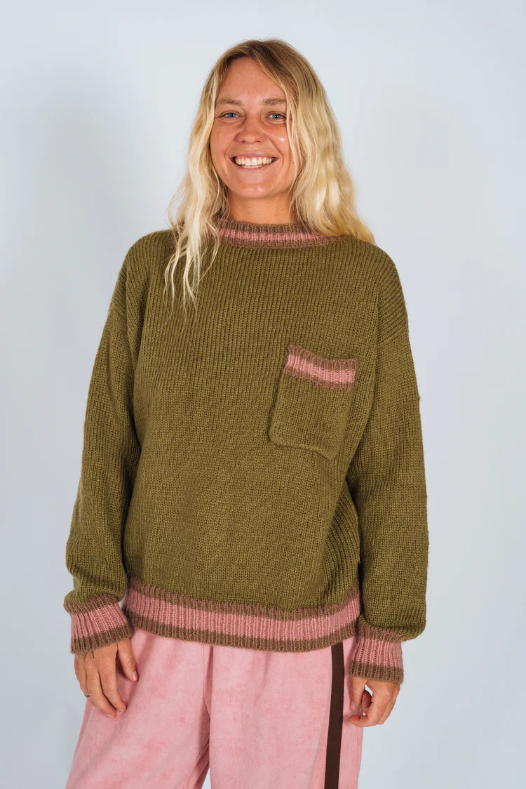 Khaki Knit Jumper