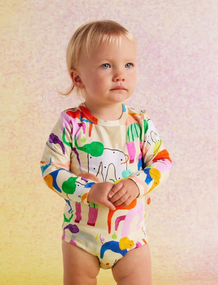 Happy Herd Long Sleeve Bodysuit