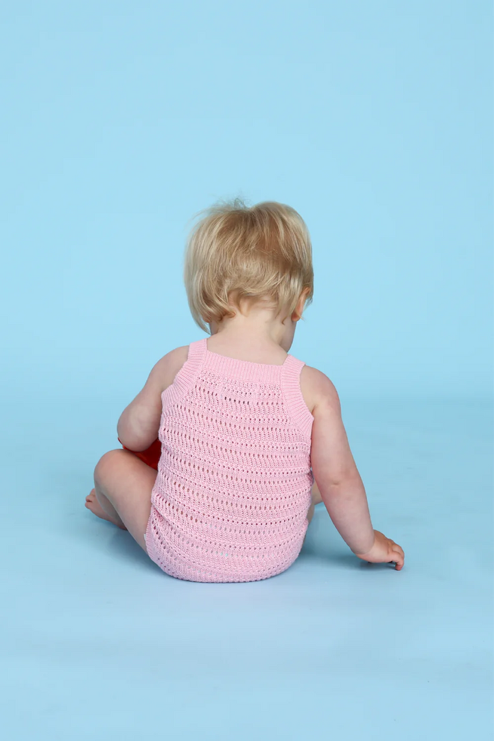 Knitted Organic Singletsuit - Blossom