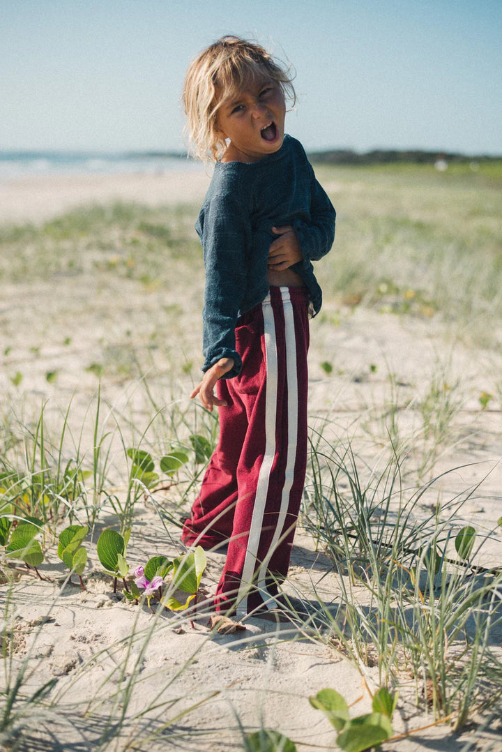 Mini Terry Pant - Berry