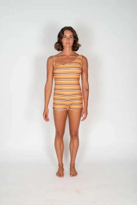 Patty Romper - Sunset Stripe