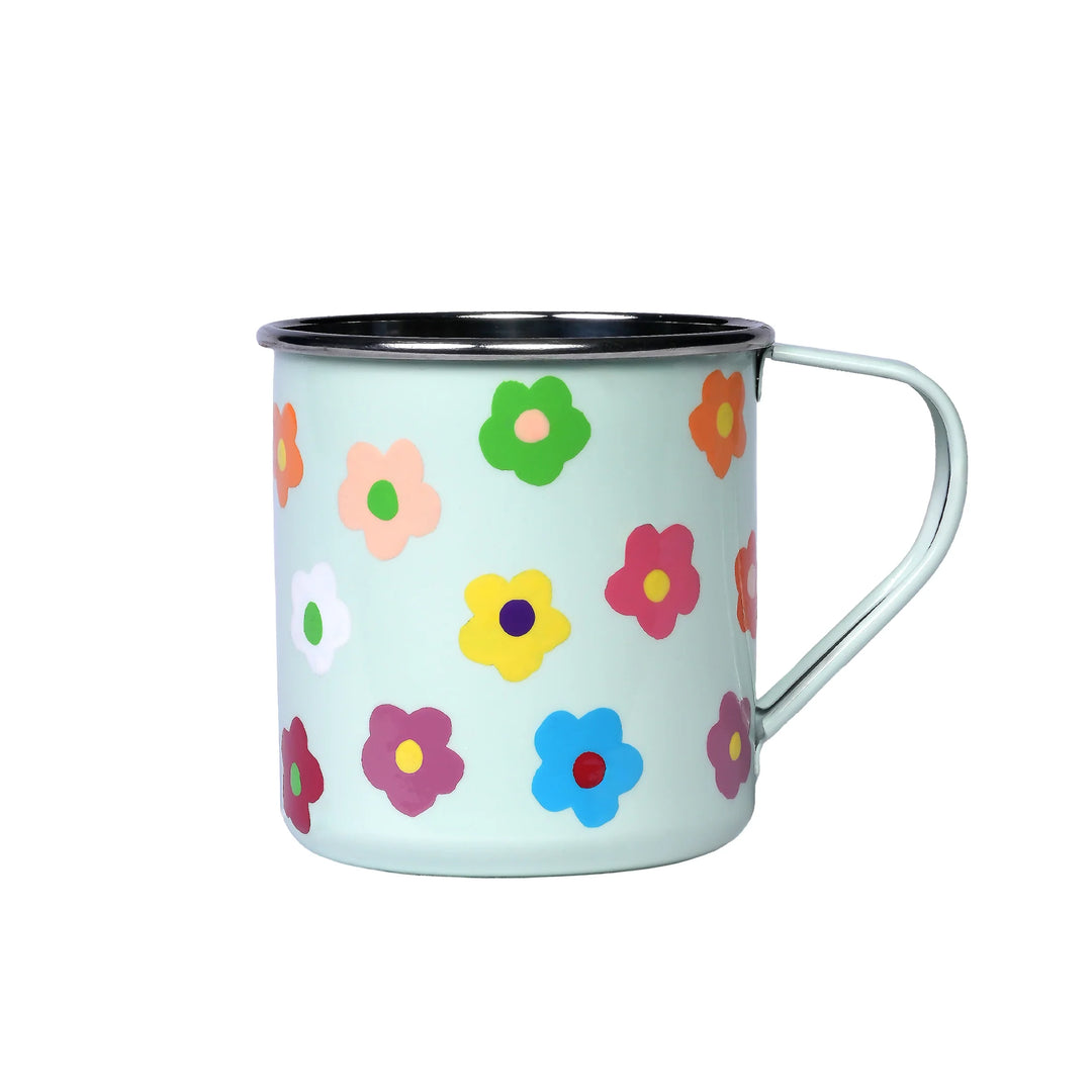 Camp Mug Daisies - Pistachio