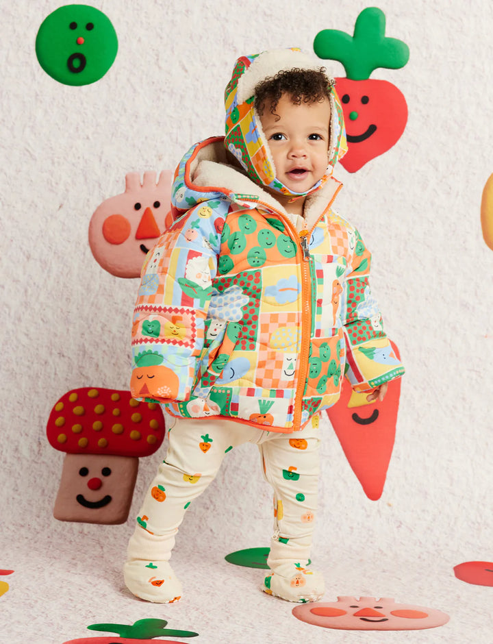 Pocket Patch Reversible Kids Puffer Jacket
