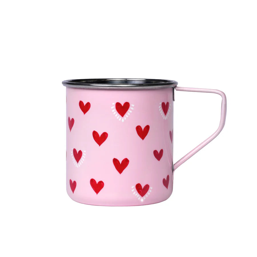 Camp Mug Hearts - Rose