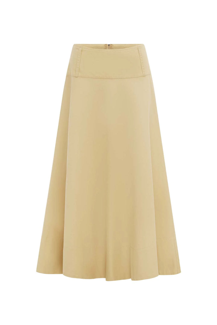 Anouk Midi Skirt - Khaki