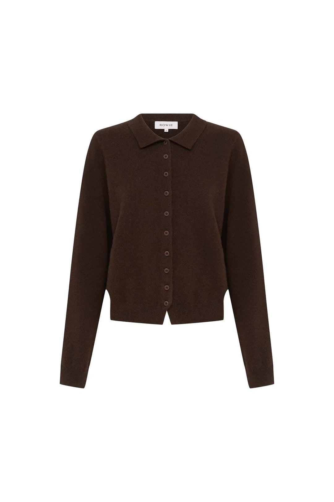 Celia Merino Knit Cardigan - Dark Cocao