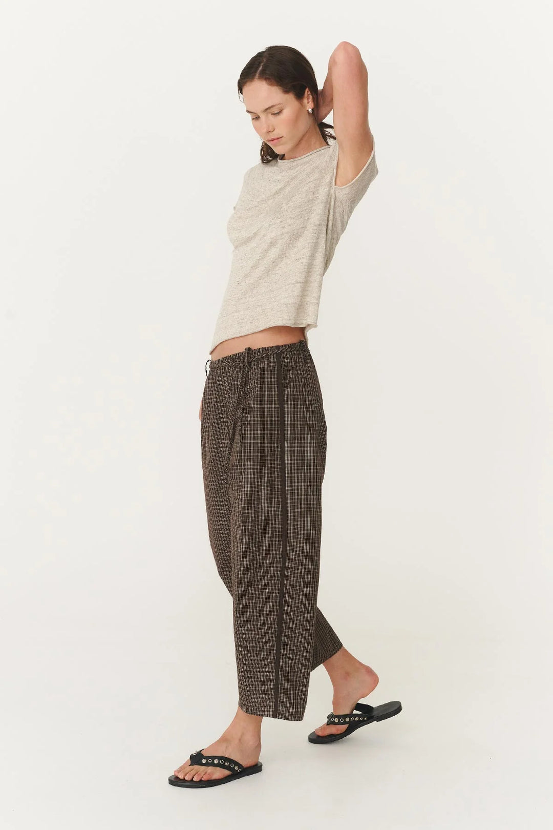 Gabe Lounge Pants - Cacao Check
