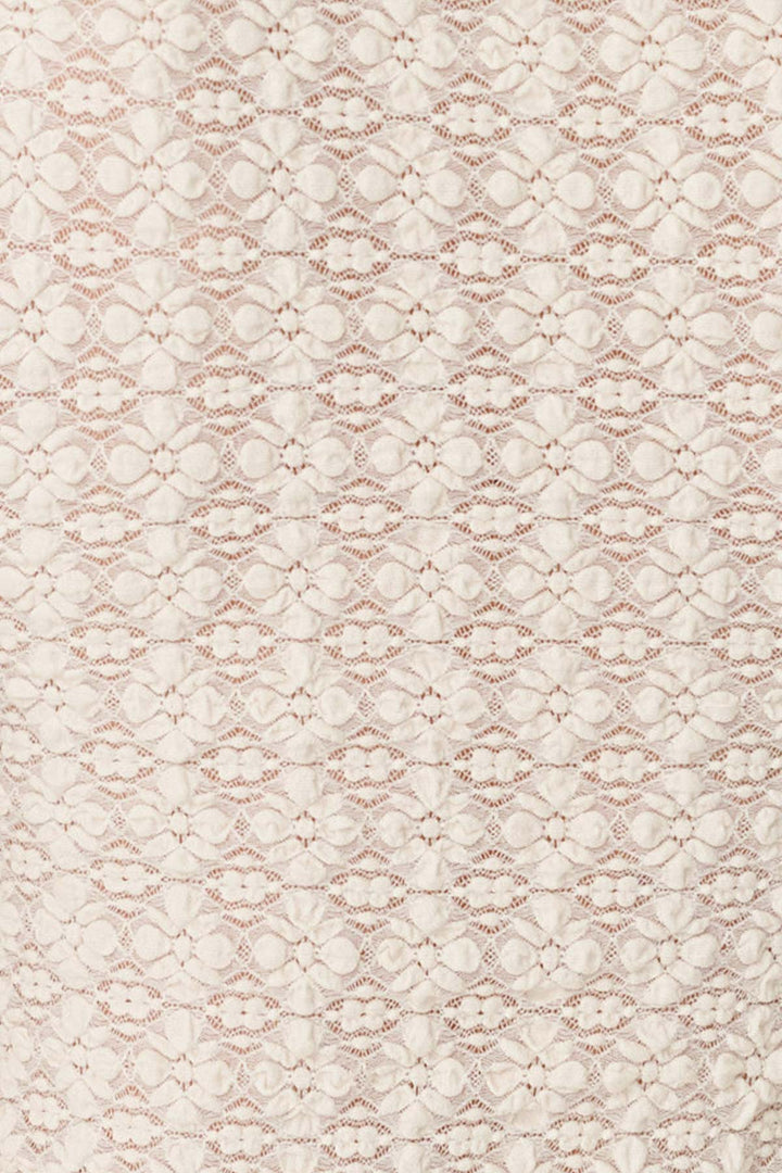 Samantha Clover Lace Top - Creme