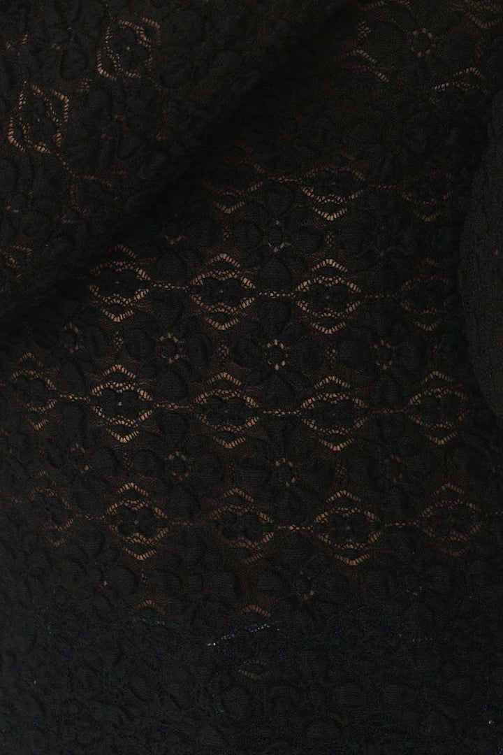 Samantha Clover Lace Top - Noir
