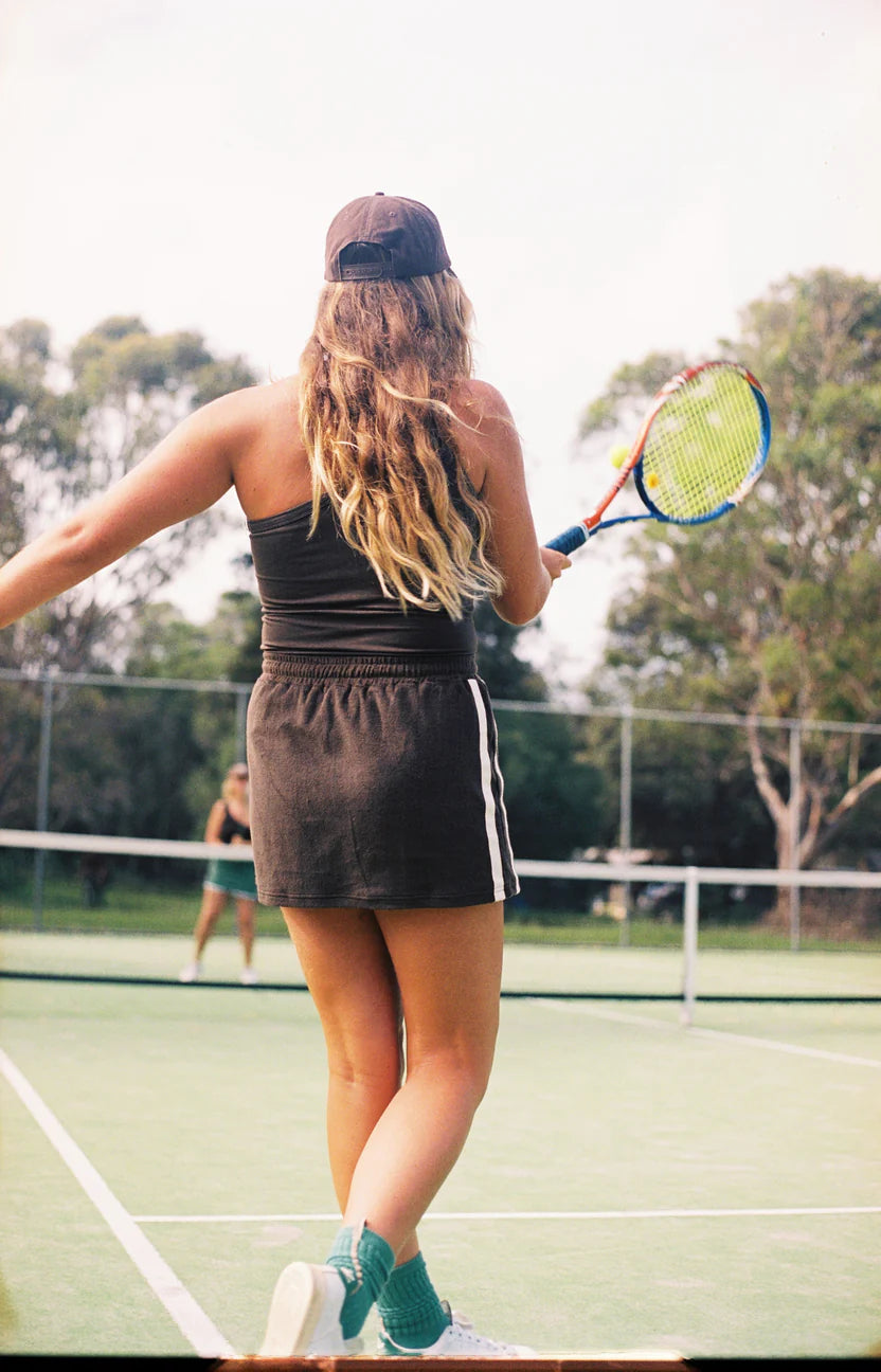 Sporty Terry Skirt Chocolate