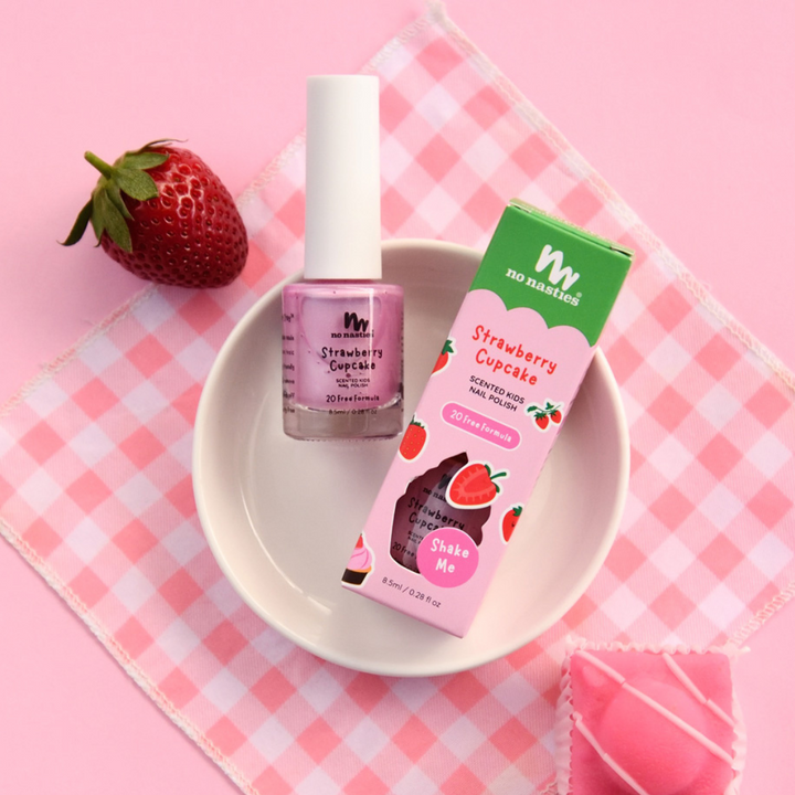 Scented Kids Polish Pastel Pink -  Strawberry Cupcake