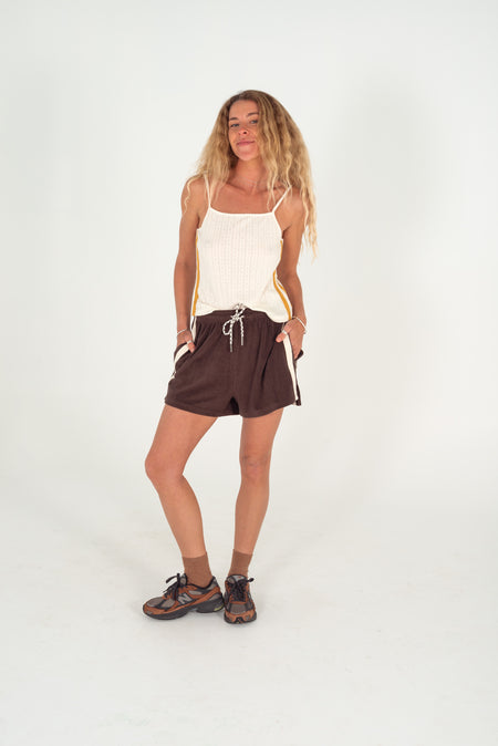 Terry Towelling Short - Chocolate