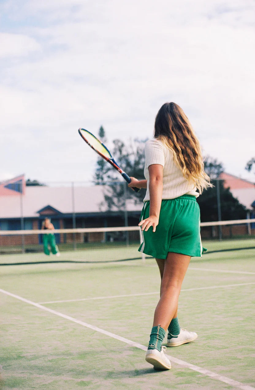 Terry Towelling Short - Green