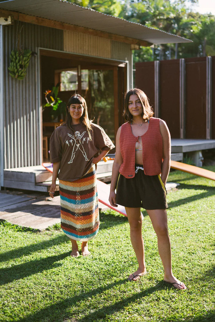 Terry Towelling Short - Choc Mango