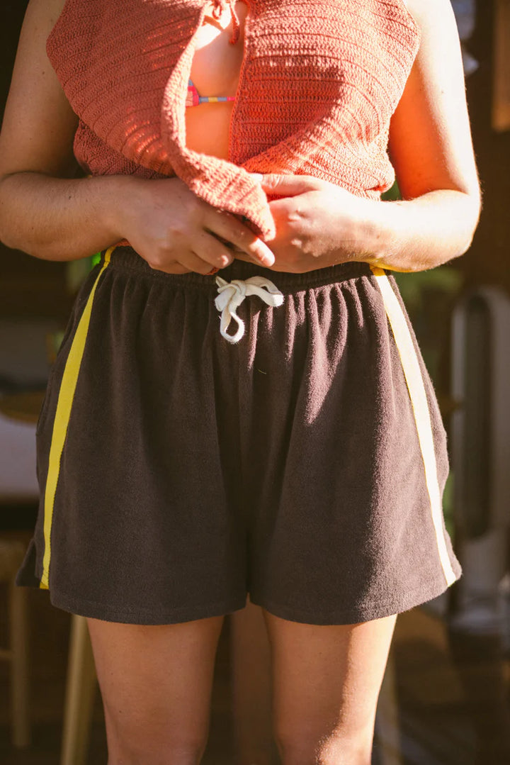 Terry Towelling Short - Choc Mango