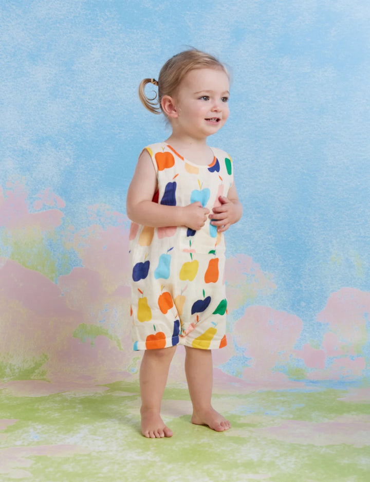 Tiny Orchard Woven Romper
