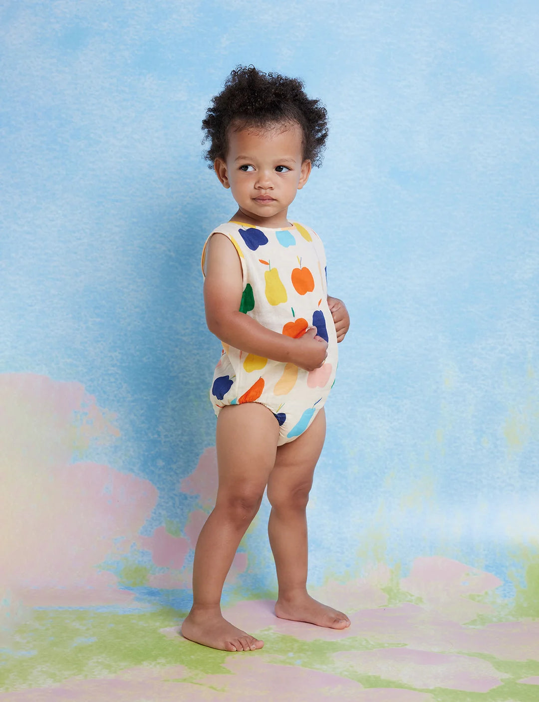 Tiny Orchard Woven Singletsuit