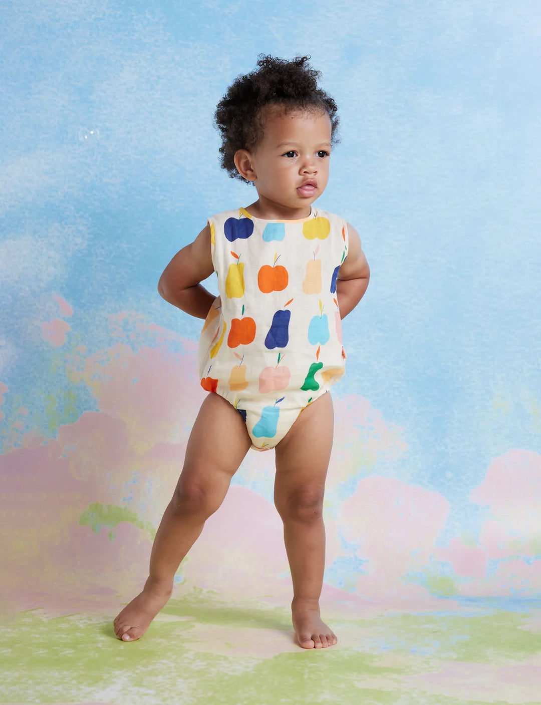 Tiny Orchard Woven Singletsuit