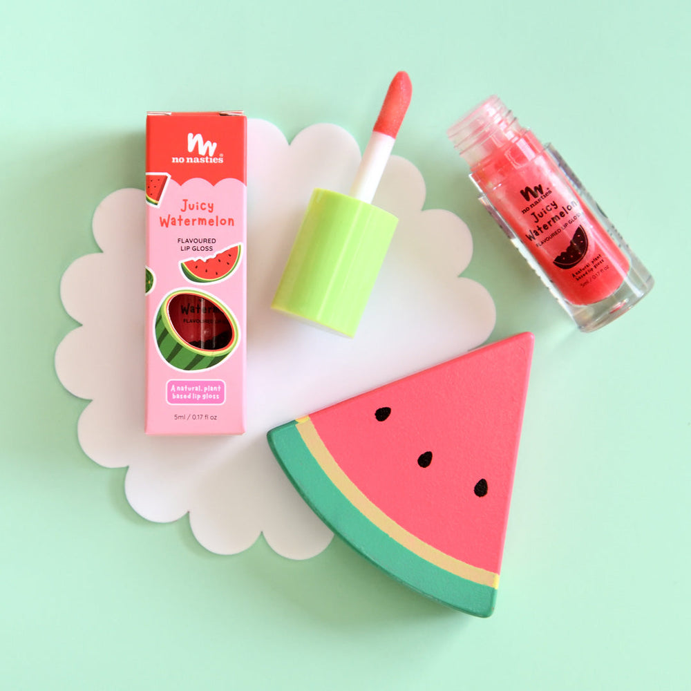 Natural Kids Lip Gloss Wands - Juicy Watermelon