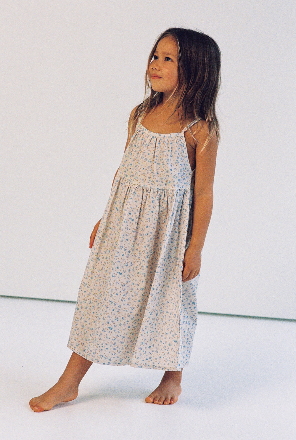 Darcy Dress - Indigo Bloom