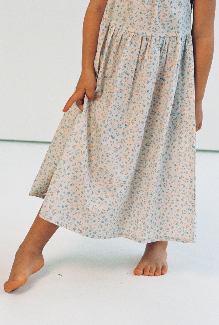 Darcy Dress - Indigo Bloom