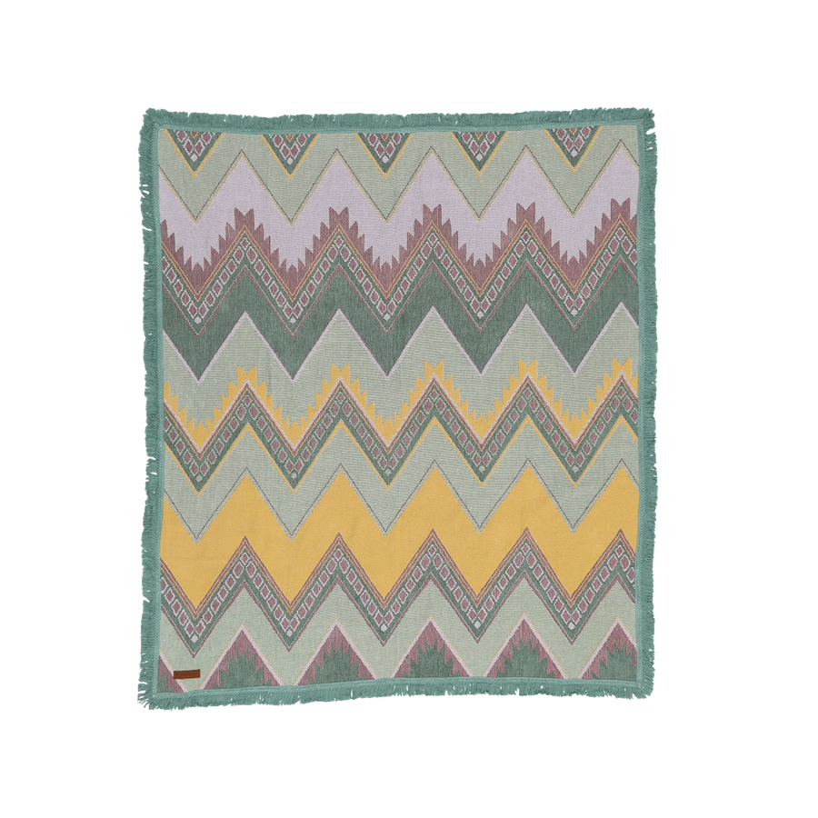 Jagger Throw - Mint wandering folk