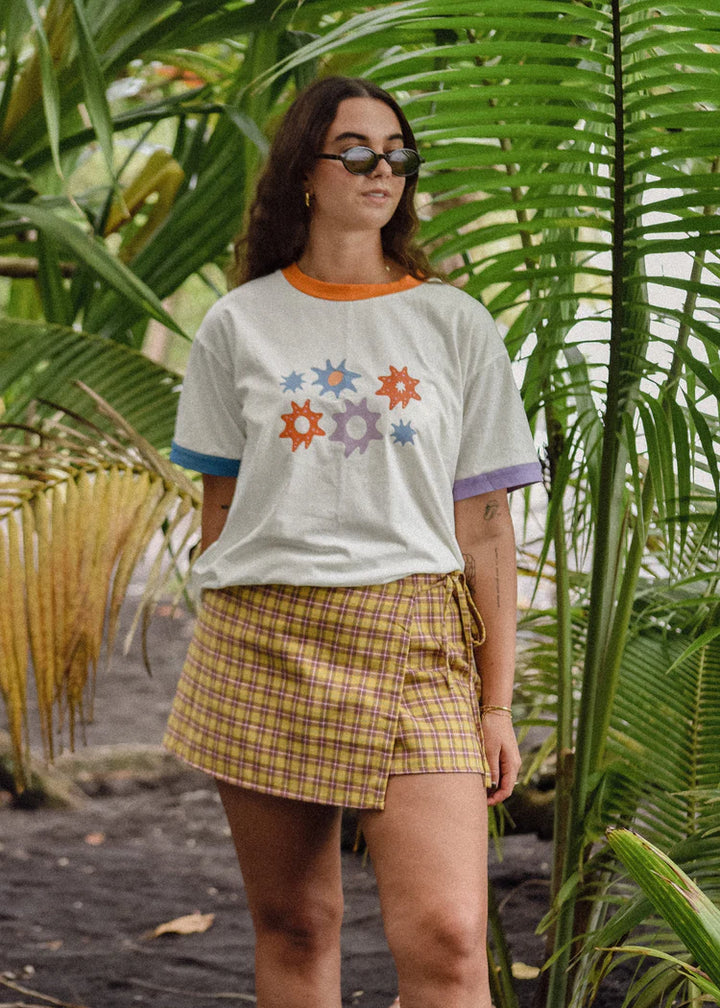 Wrap Mini Skirt - Flannel Plaid