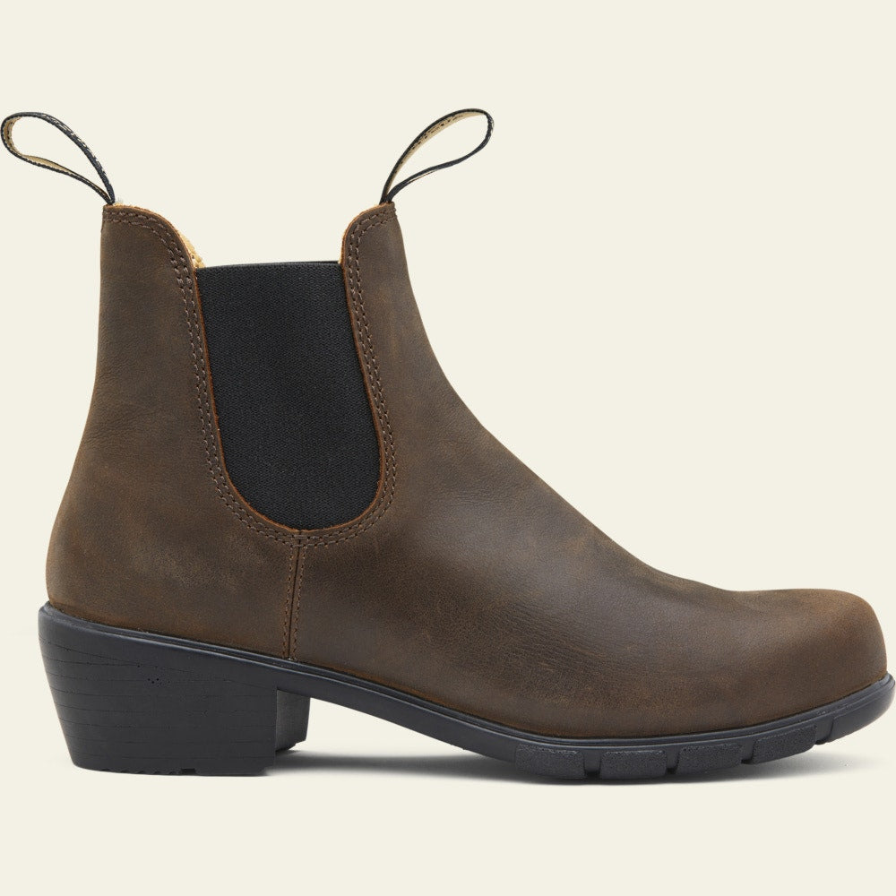 1673 Heeled Boot - Antique Brown