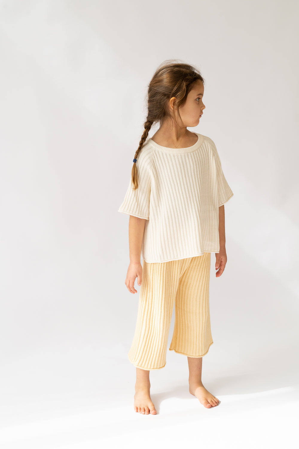 Essential Ribbed 3/4 Knit Pants