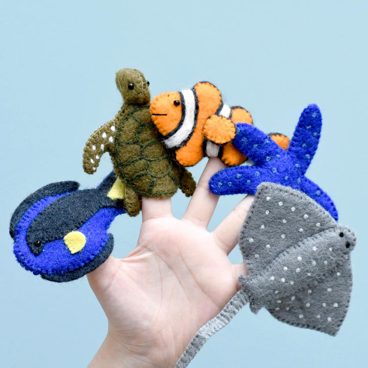 Australian Coral Reef Under the Sea - Finger Puppet Set