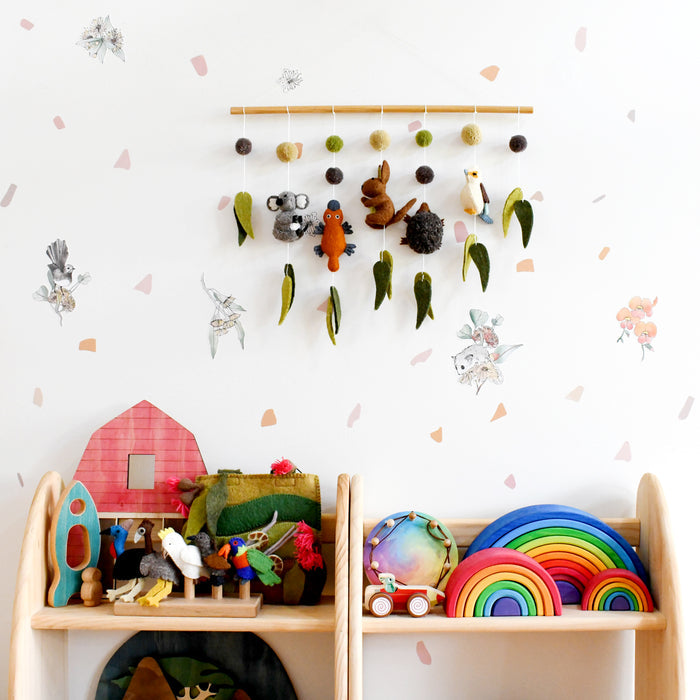 Nursery Cot Mobile Hanging - Australian Animals